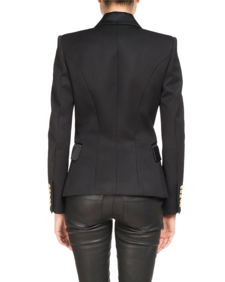 balmain single button blazer