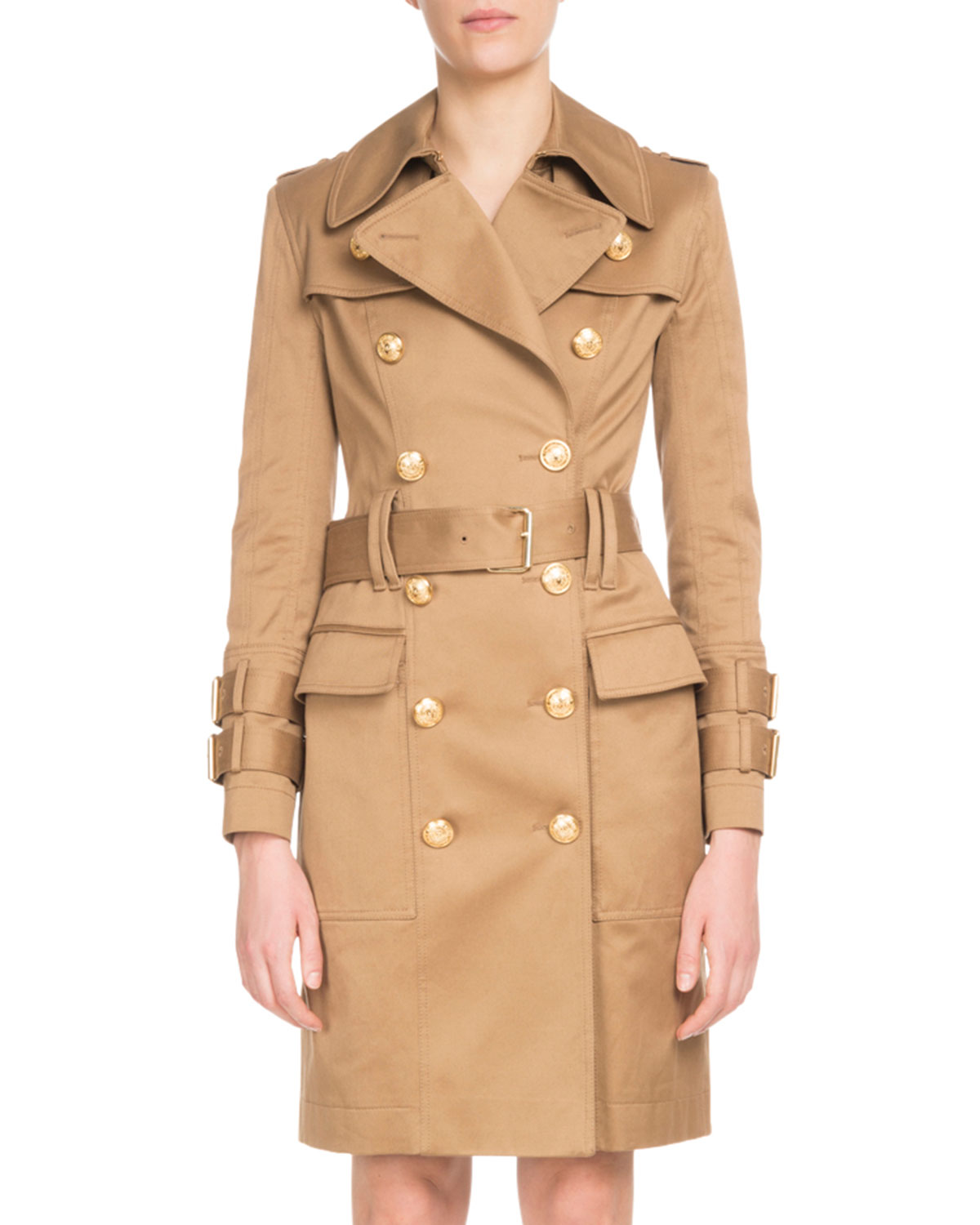 Balmain Double-Breasted Golden-Button 