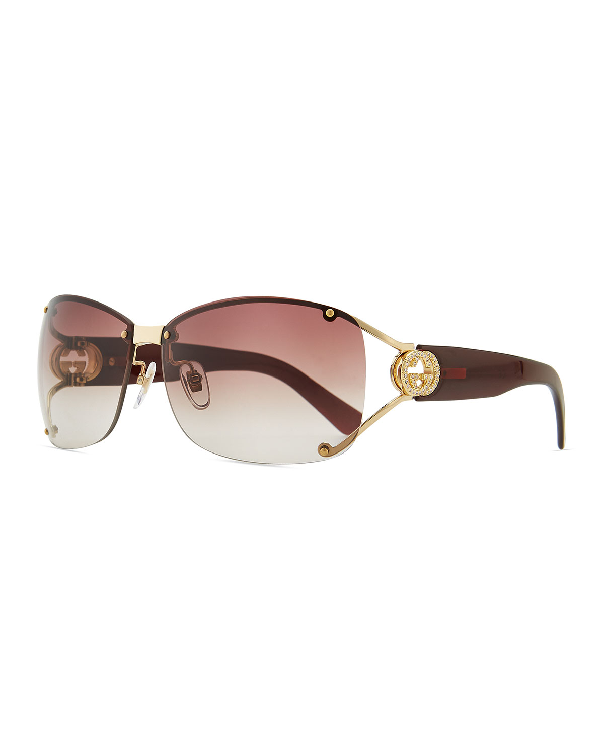 gucci oval web gg sunglasses