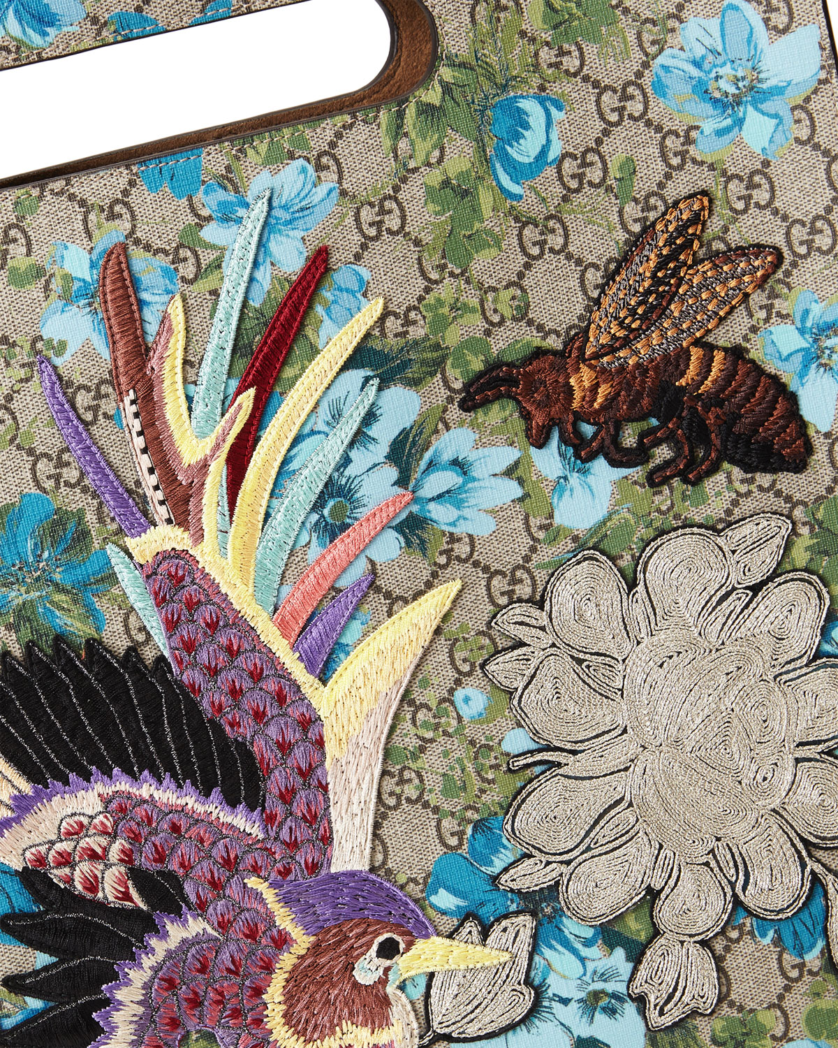 gucci flower print bag