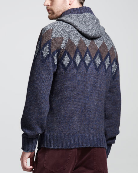 Brunello Cucinelli 12-Ply Andes Hooded Cashmere Cardigan