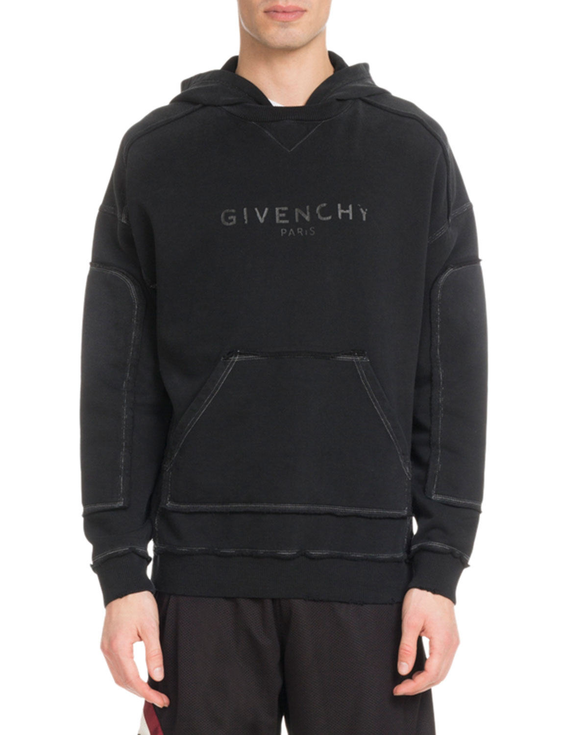 Givenchy Men's Triple-Stitch Destroyed 