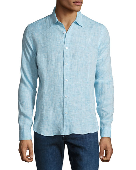 Orlebar Brown Pale Blue And White 