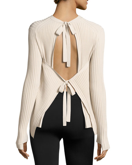 Tie-Back Sweater, Metal - Bergdorf Goodman