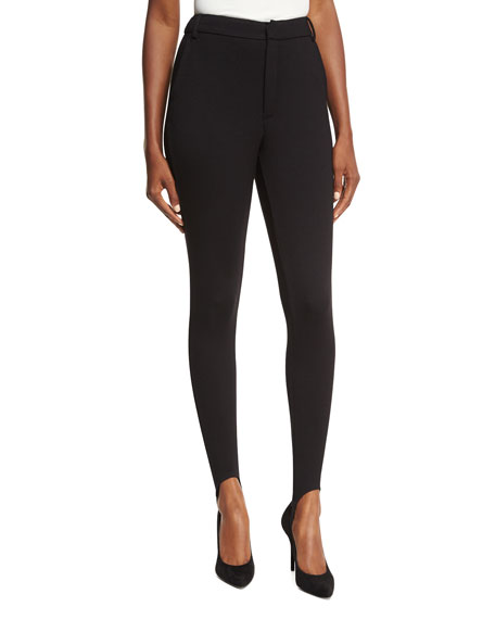 FRAME Ponte High-Waist Skinny Stirrup 