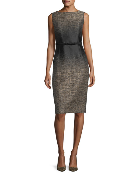 Print Sheath Dress - Bergdorf Goodman