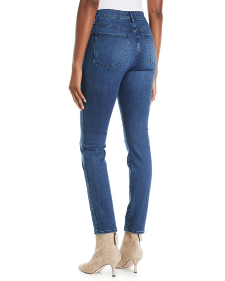 authentic denim high rise straight leg jeans for men