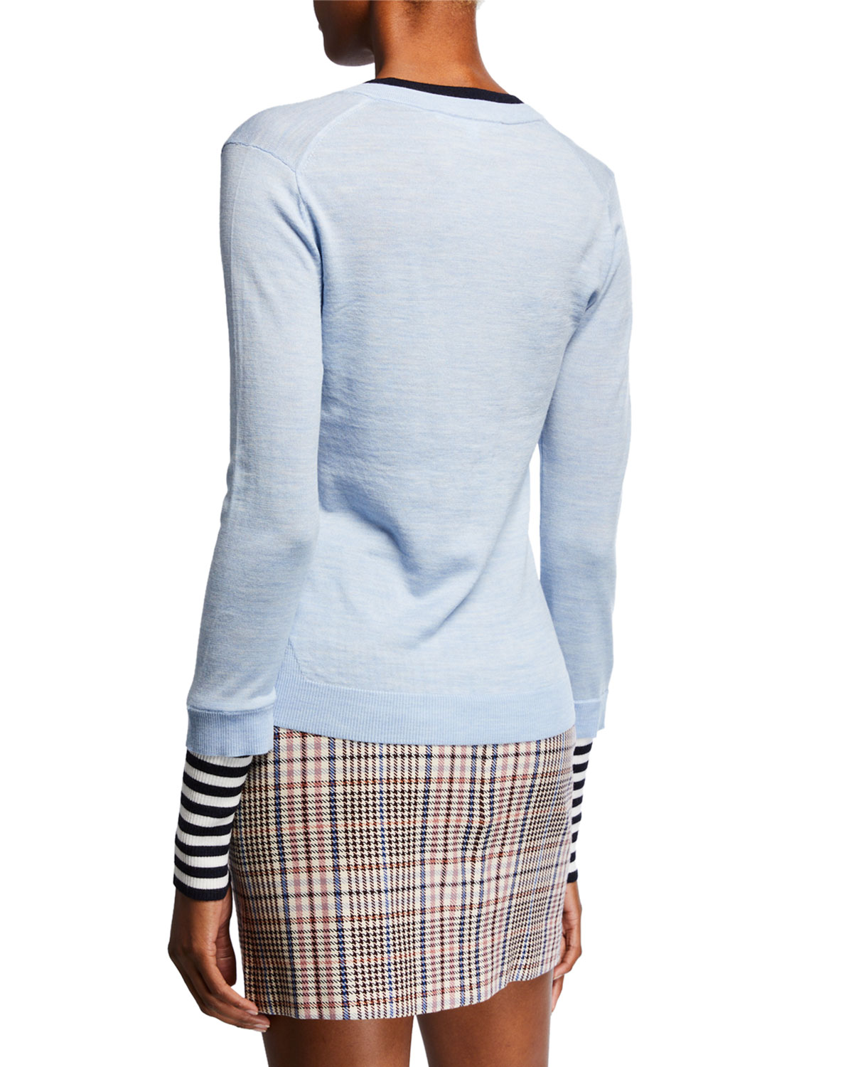 Veronica Beard Avory Wool Sweater with 