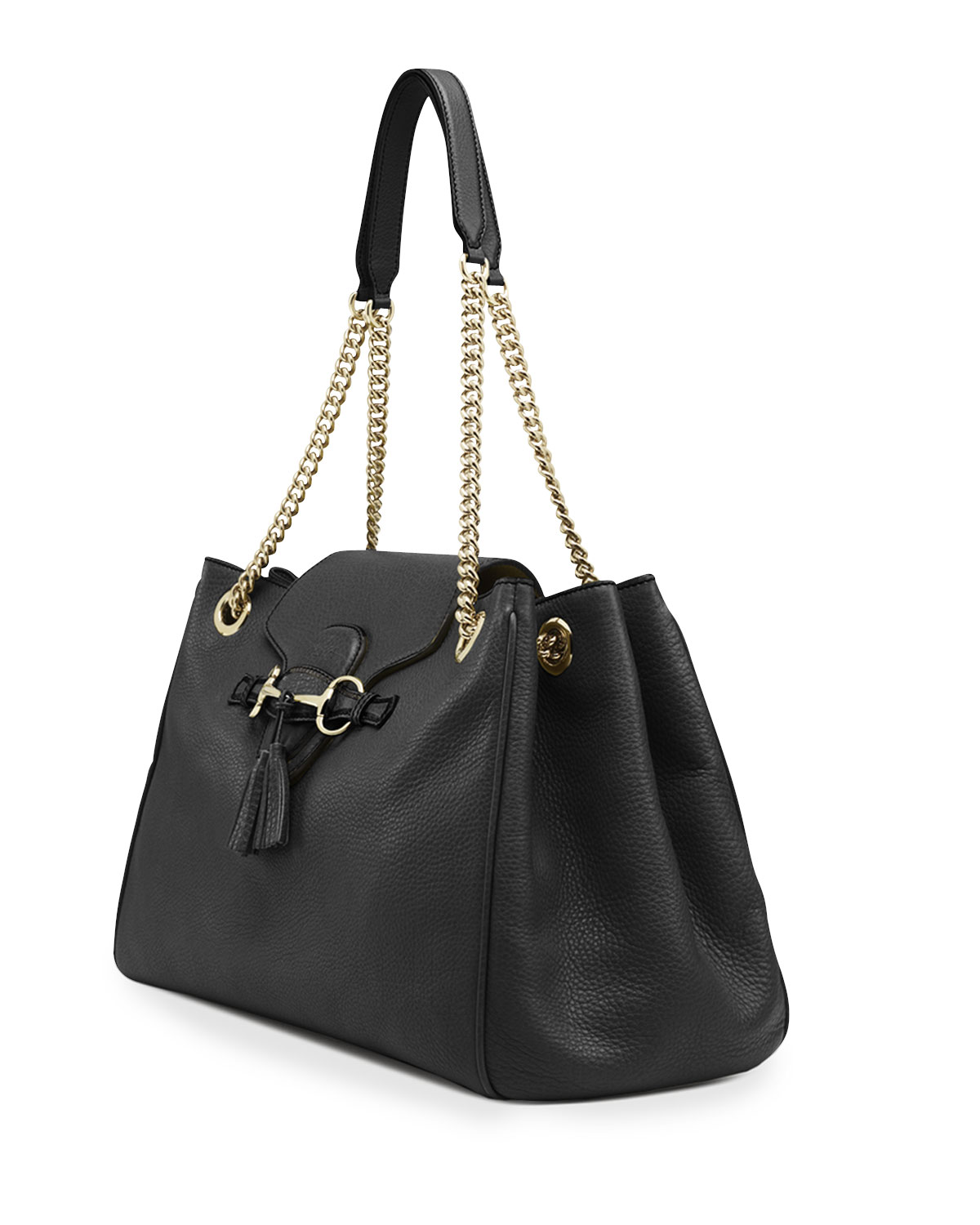 gucci emily leather shoulder bag