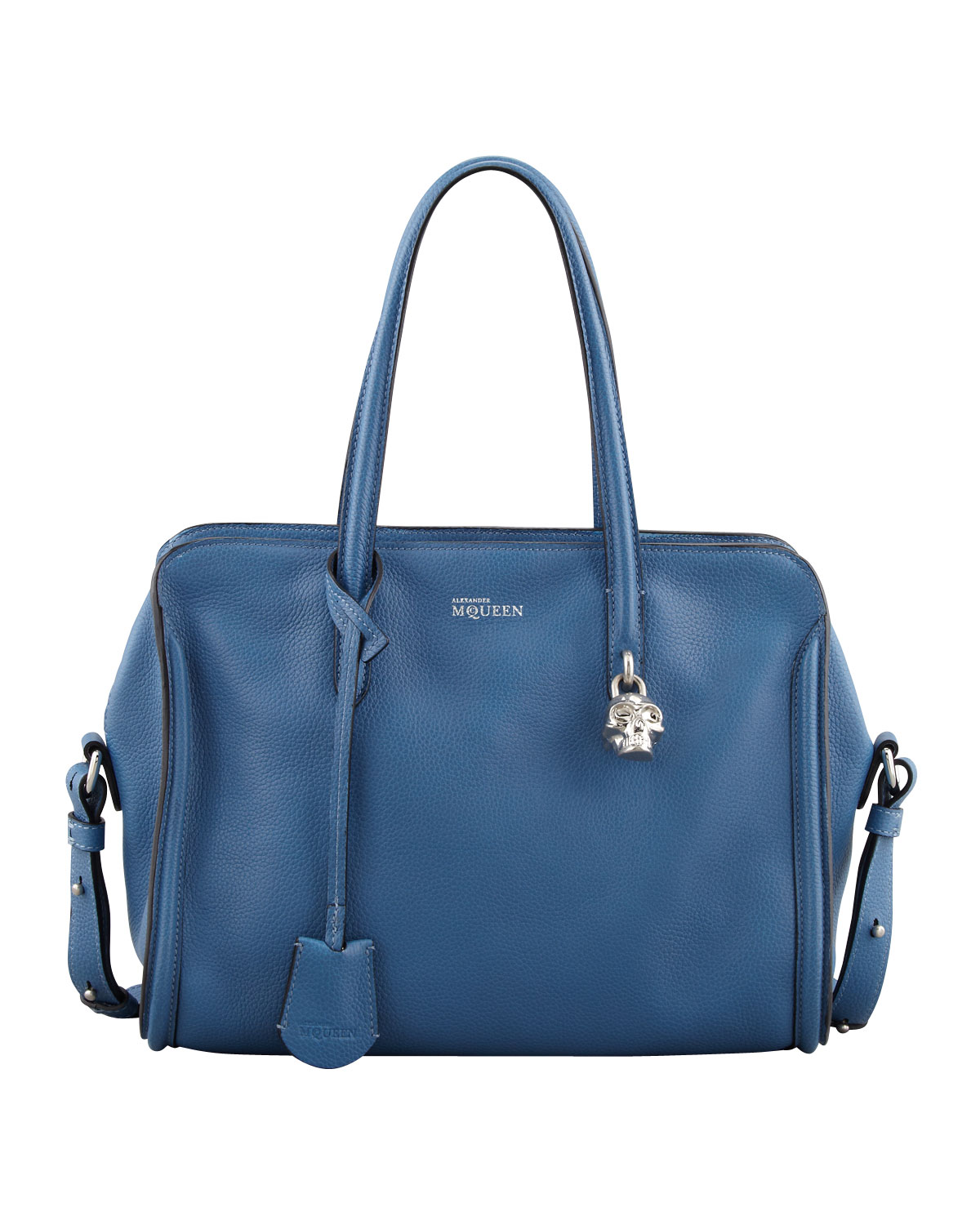 alexander mcqueen blue bag