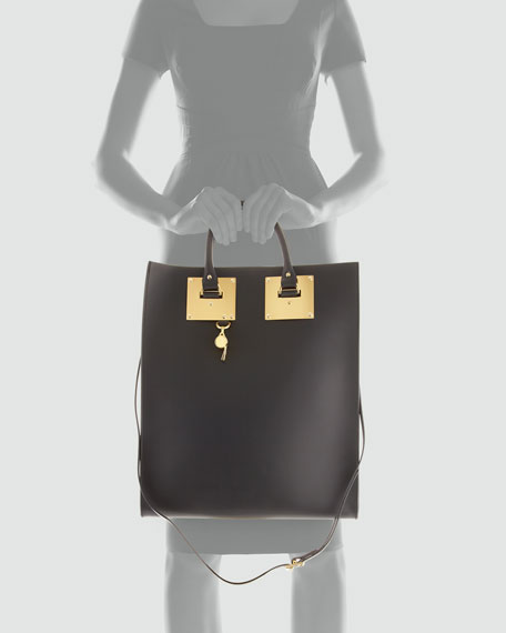 whistles leather tote bag