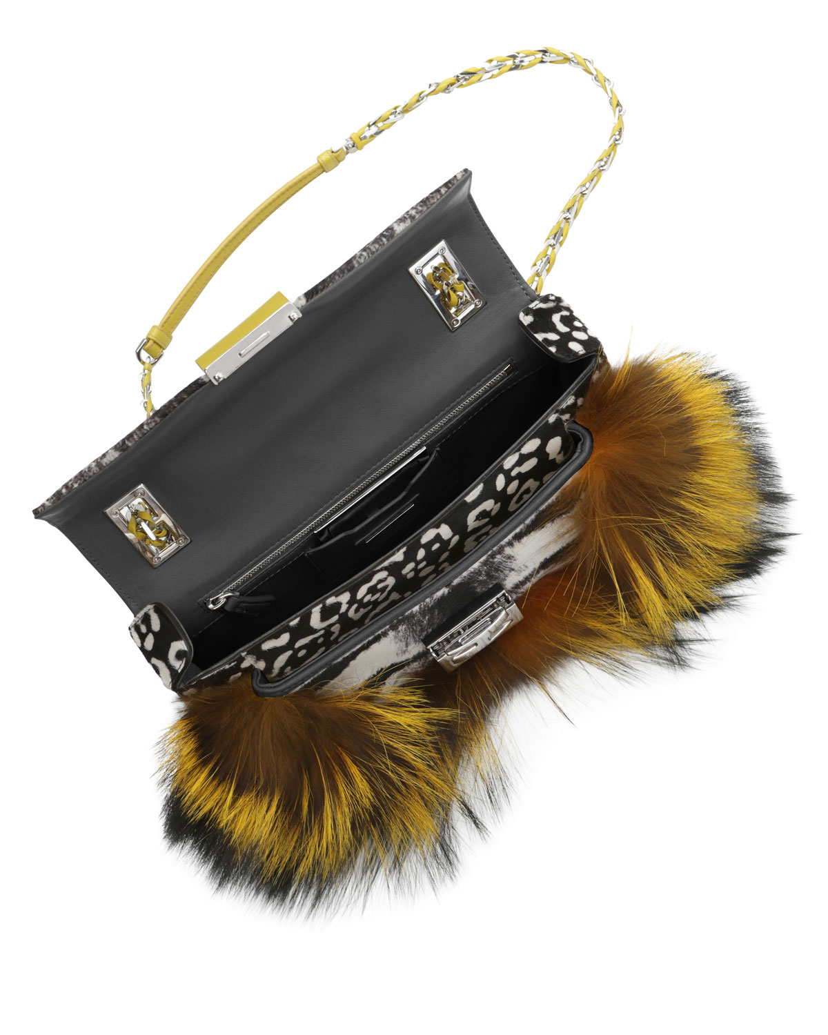 fendi leopard baguette