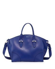 alexander mcqueen blue bag