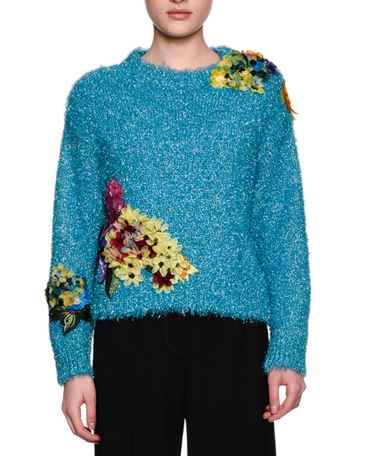 dolce and gabbana floral sweater