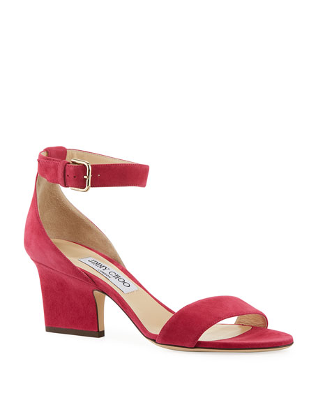 Jimmy Choo Edina 65 Suede Sandals - Bergdorf Goodman