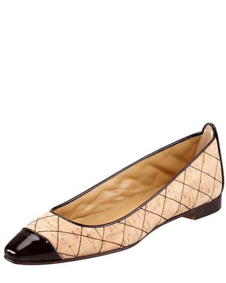 Escarpins Plats Manolo Blahnik Giunglaca Matelassés Liège Noir - Taille 41.5 - Neufs Sans Emballage (état Pristine)