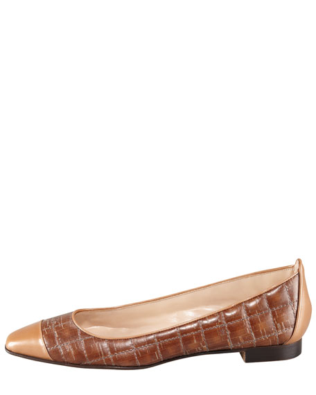 Chaussures Plates Manolo Blahnik Giunglaca Matelassées Liège Noir - Taille 41,5 Neuves