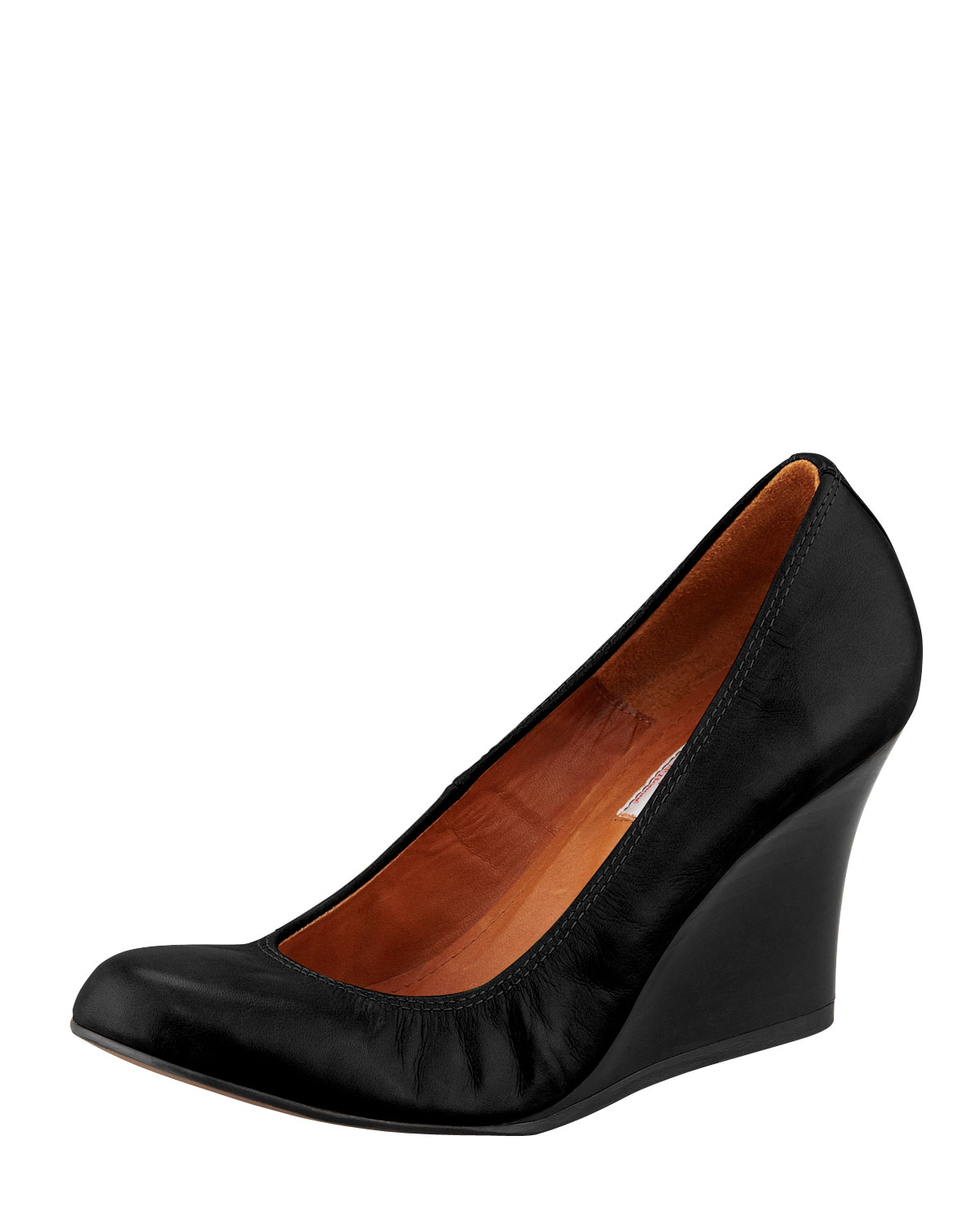 wedge ballerina pumps