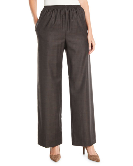 Eskandar Wide-Leg Wool-Cashmere Pull-On 