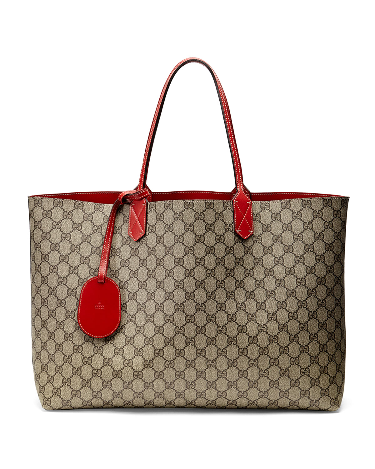 gucci reversible tote red