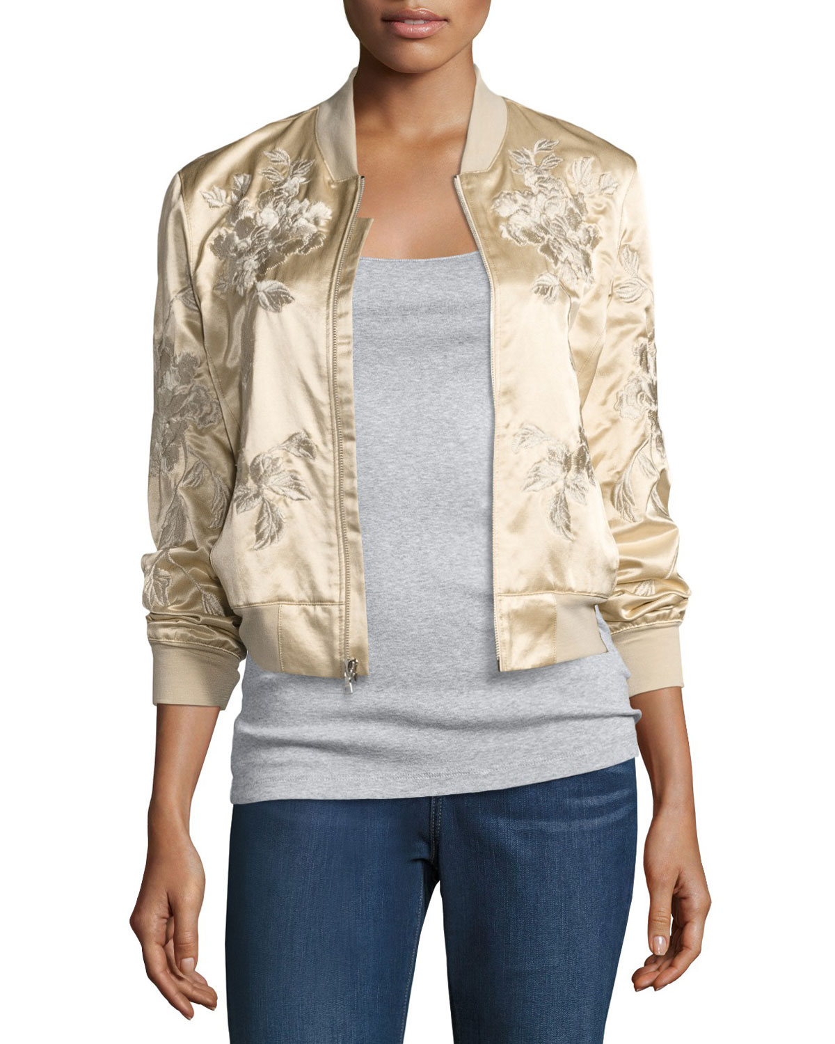 3x1 Suka Satin Floral-Embroidered 