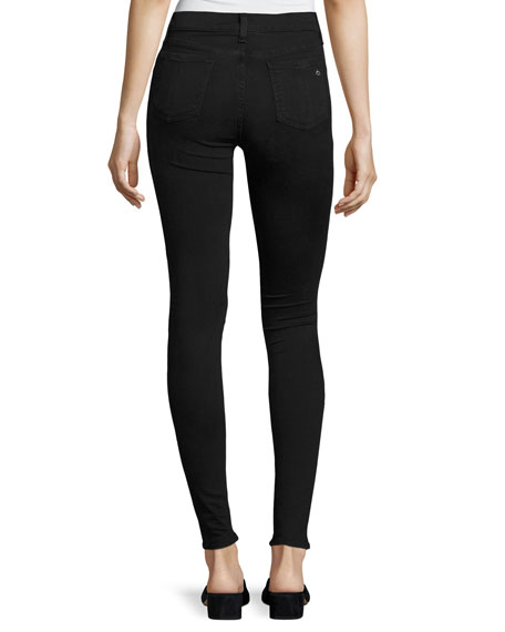 Inch Skinny Jeans, Washed Black 