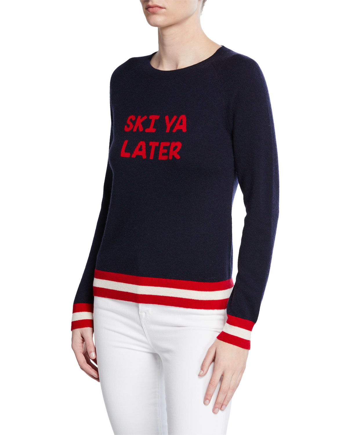 Chinti And Parker Ski Ya Later Striped Wool-Cashmere Sweater - Bergdorf  Goodman