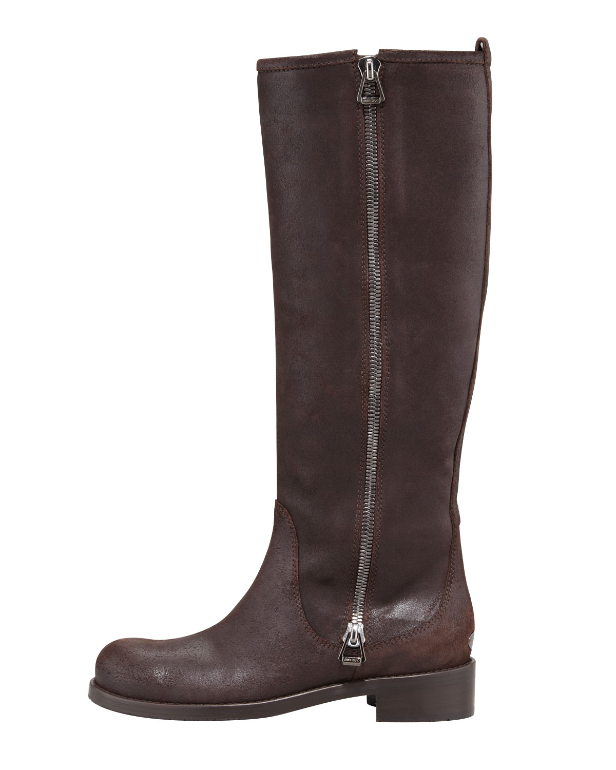 jimmy choo rugged leather biker boots