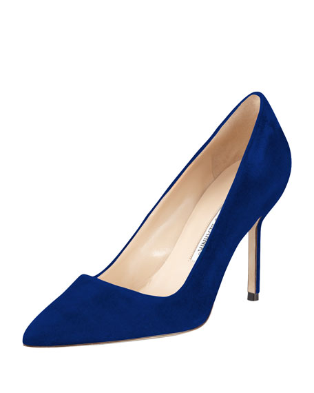 Manolo Blahnik BB Suede 90mm Pump 