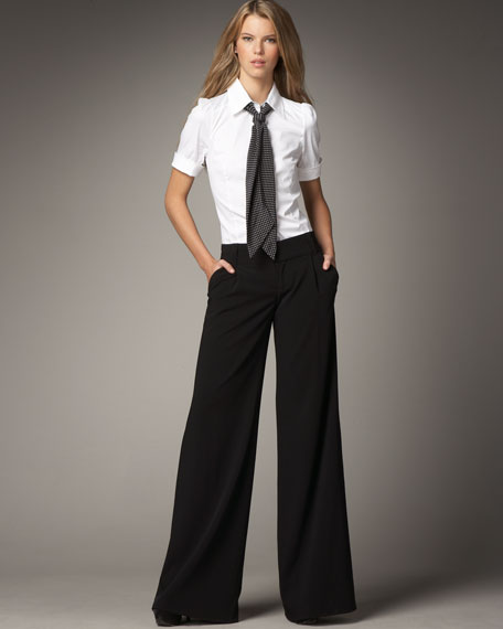 Alice + Olivia Eric Wide-Leg Pants