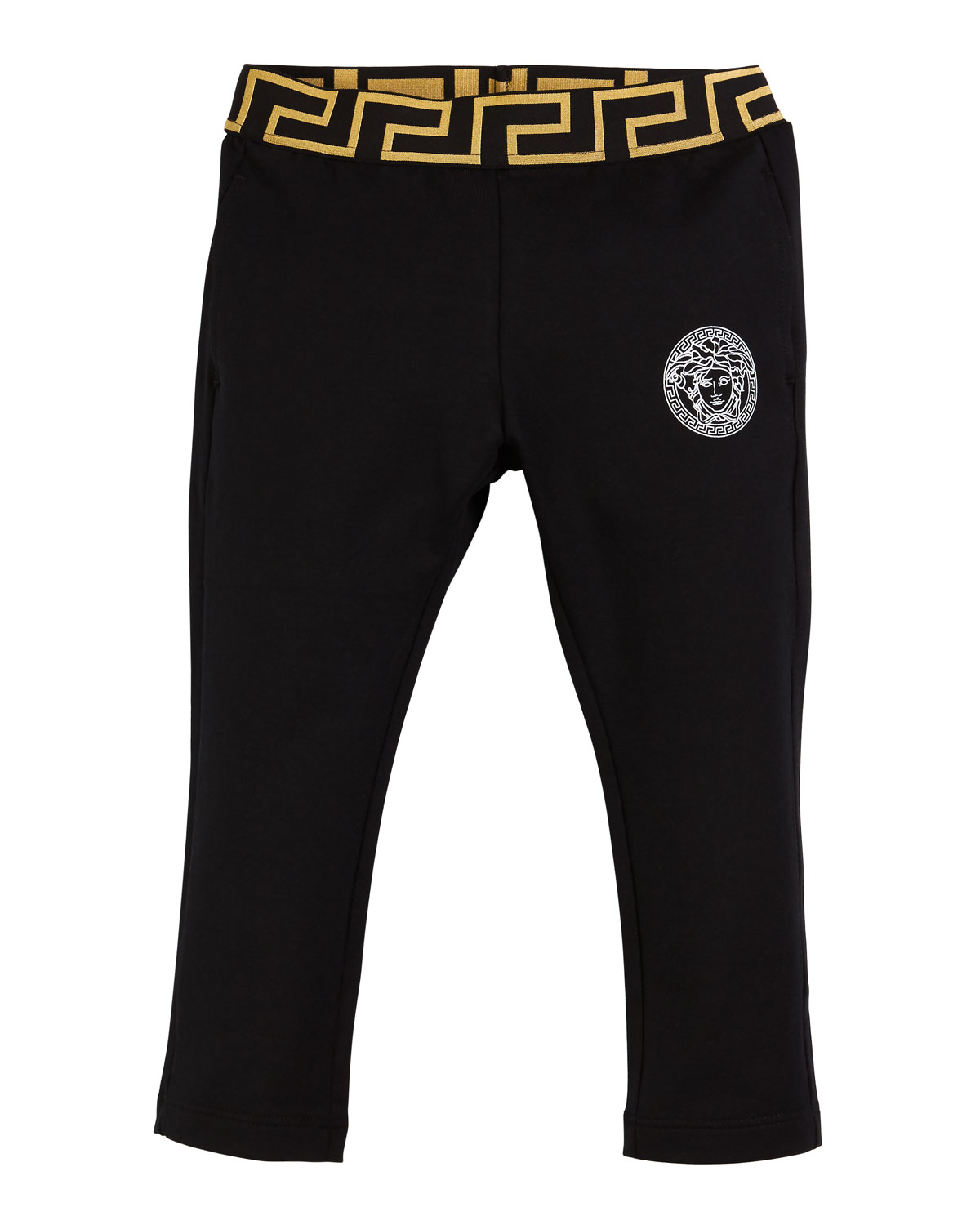 Versace Medusa Logo Greek Key Leggings 