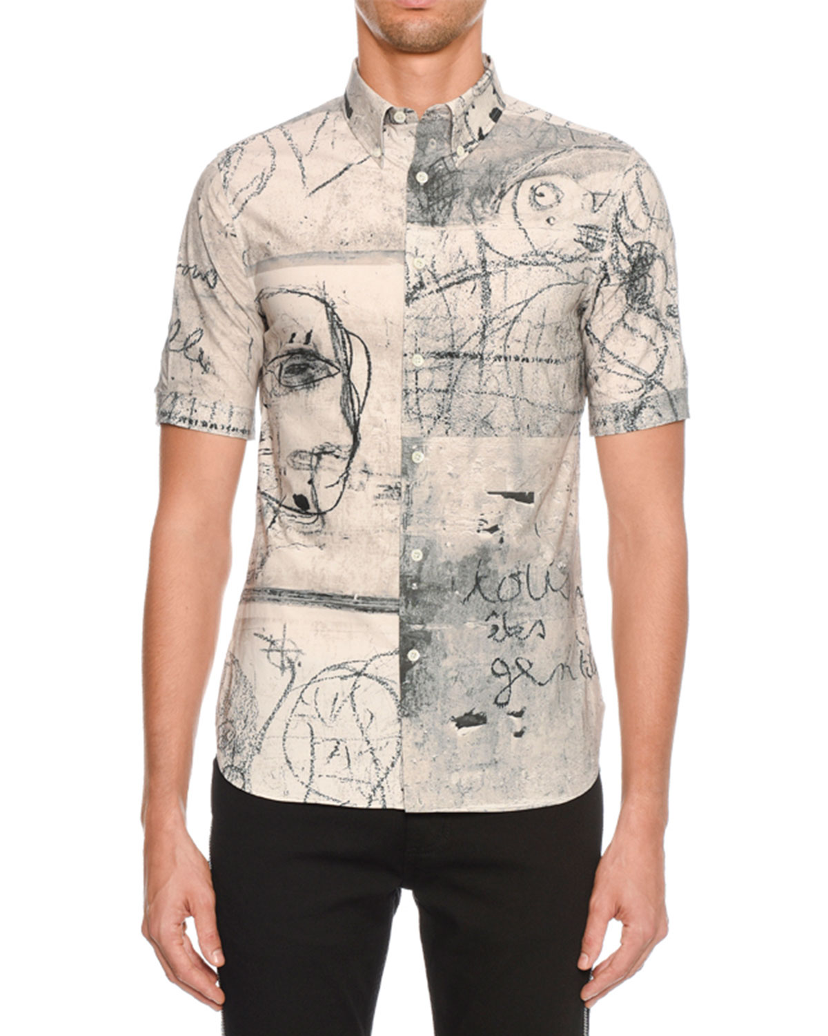 Short-Sleeve Sport Shirt - Bergdorf Goodman