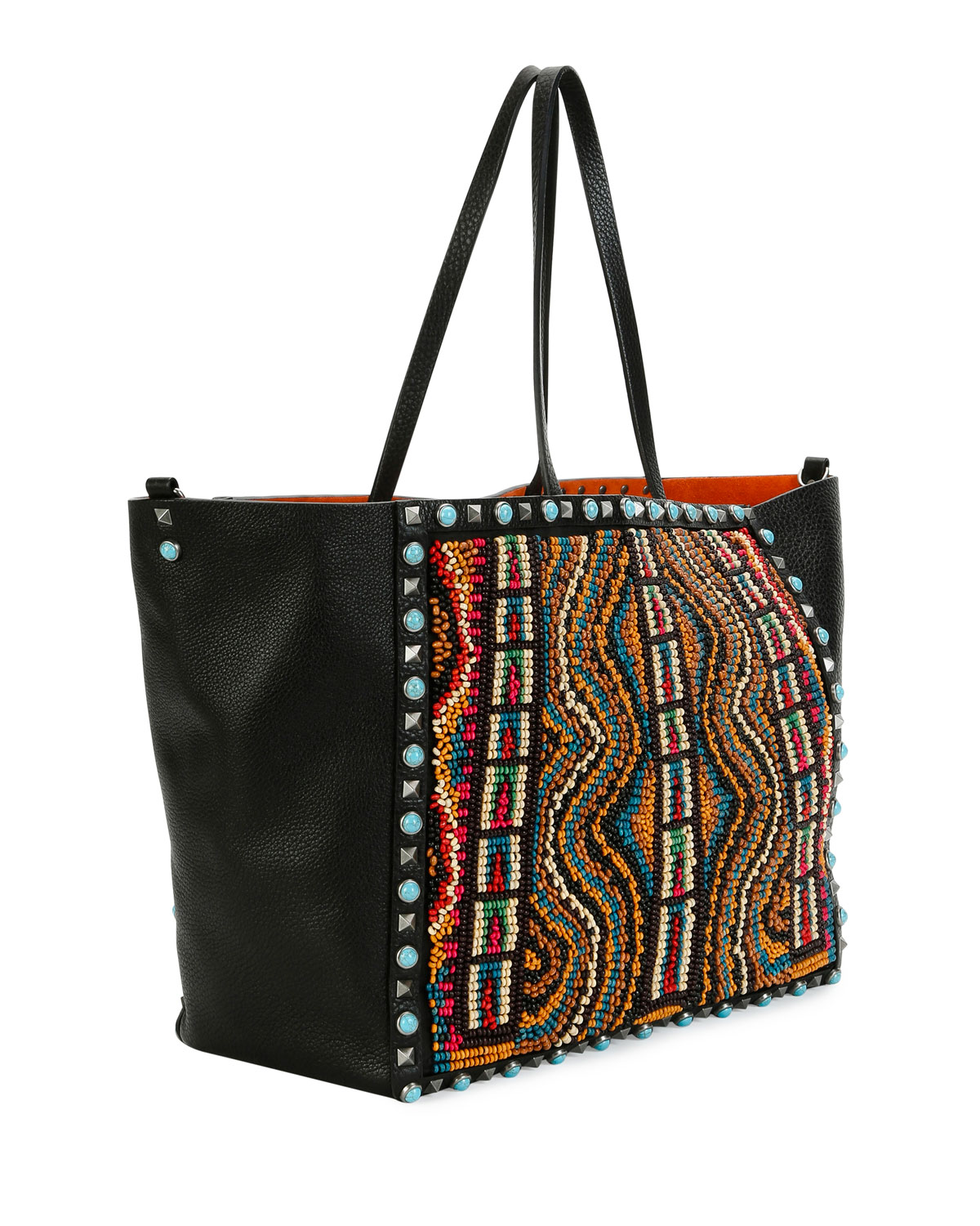 valentino medium garavani tote bag black