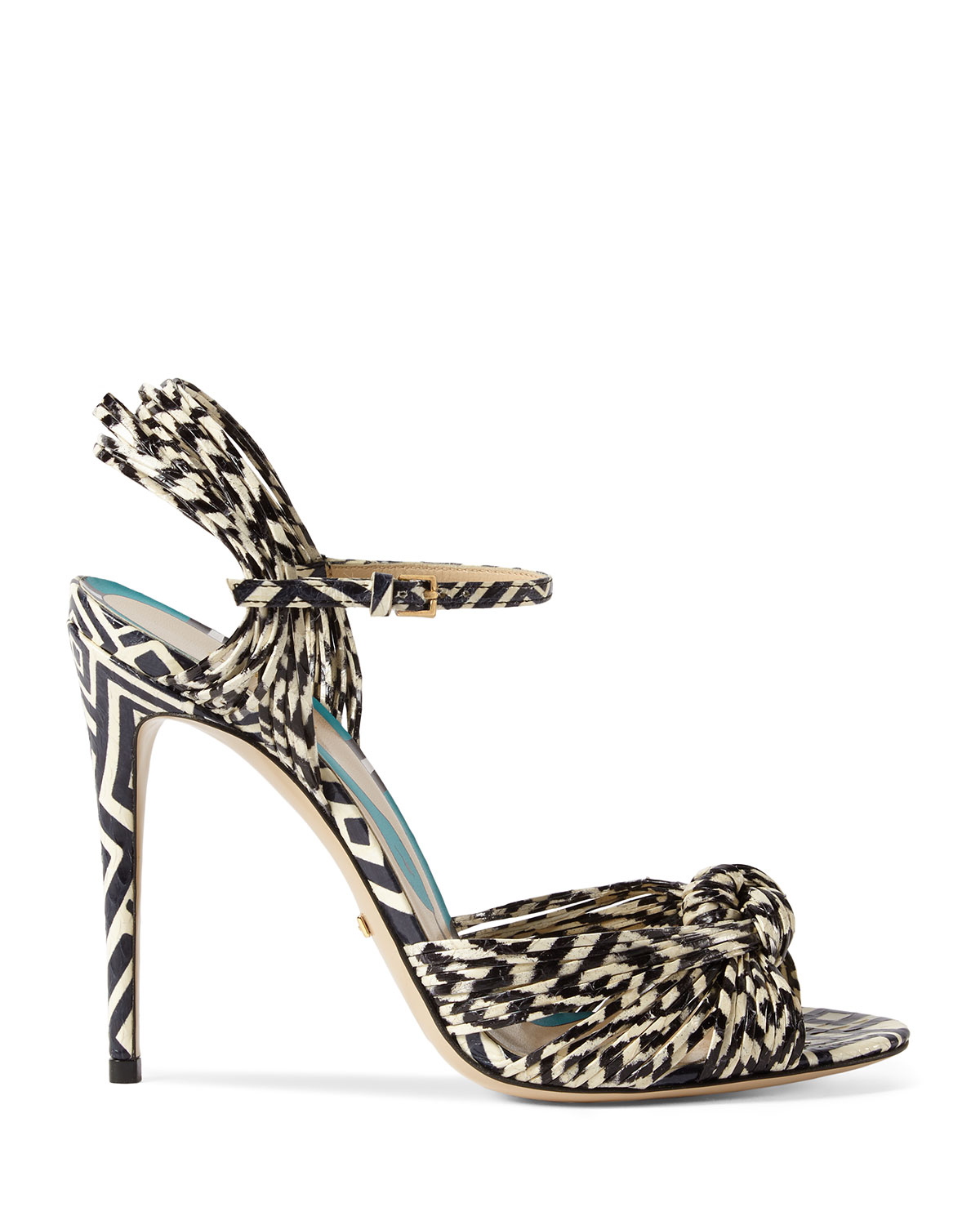 gucci black and white sandals