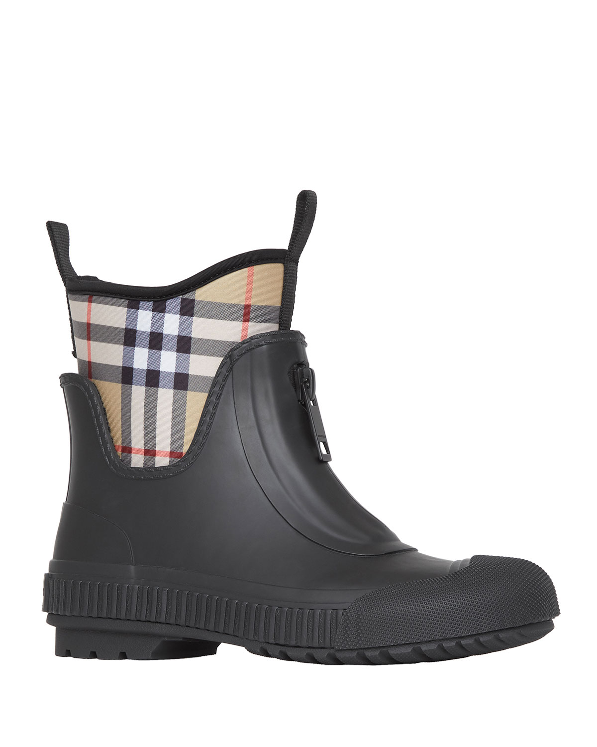 Burberry Flinton Check Rain Booties 